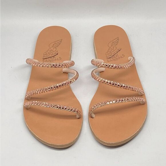 Ancient Greek Sandals Crystal Embellished Strappy Sandals size 37 - Picture 4 of 13